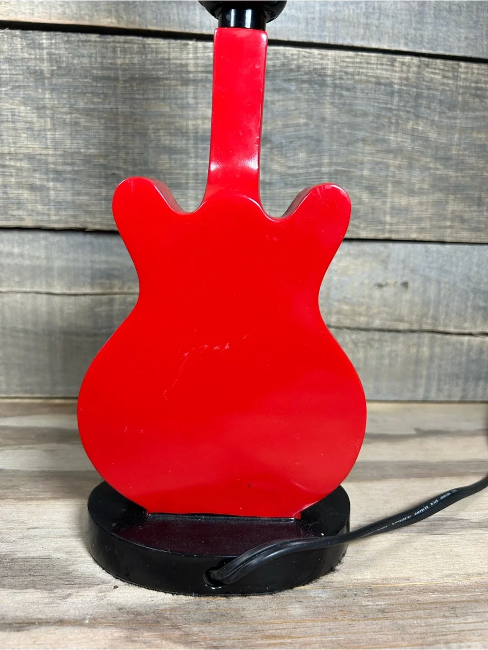 Rock 'n' Roll Red Guitar Table Lamp (Gibson ES-335 Style) #guitarlamp #music